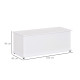 Wooden Storage Box Clothes Toy Chest Bench Seat Ottoman Bedding Blanket Trunk Container with Lid - White