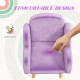 ZONEKIZ Kids Armchair Toddler Sofa Children Chair with Arm Rest, Wooden Frame, Velvet, PP Legs, Cloud Shape, for Ages 1.5-3 Year