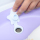 ZONEKIZ Foldable Baby Bathtub, with Non-Slip Support Legs, Cushion Pad, Shower Holder - Purple