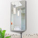 Stainless Steel Wall mounted Bathroom Corner Mirror Storage Cabinet Single Door 300mm (W)