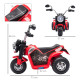 6V Kids Electric Motorbike 3 Wheels Ride On Toy with Horn Headlights Realistic Sounds for Girl Boy 18 - 36 Months Red