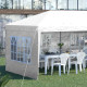 Outsunny 3 x 6m Pop Up Gazebo, Height Adjustable Marquee Party Tent with Sidewalls and Storage Bag, White