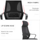 Vinsetto Ergonomic Office Chair, High Back Computer Chair, Mesh Desk Chair with Lumbar Support, Headrest, Wheel, Adjustable Heig