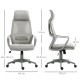 Vinsetto Ergonomic Office Chair, High Back Computer Chair, Mesh Desk Chair with Lumbar Support, Headrest, Wheel, Adjustable Heig