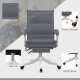 Vinsetto Vibration Massage Office Chair with Heat, Ergonomic Computer Desk Chairs, Faux Leather Desk Chair with Footrest, Armres