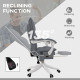 Vinsetto Vibration Massage Office Chair with Heat, Ergonomic Computer Desk Chairs, Faux Leather Desk Chair with Footrest, Armres