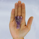 Hand Carved Gemstone Angel - Amethyst