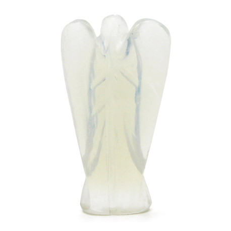 Hand Carved Gemstone Angel - Opalite