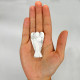 Hand Carved Gemstone Angel - White Howlite