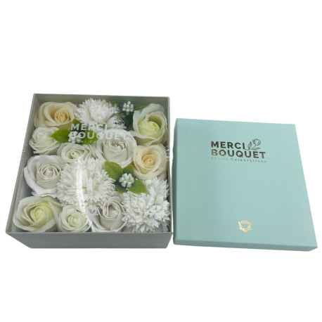 Square Box - Wedding Blessings - White & Ivory