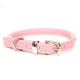 Dogs &amp; Horses - Rolled Leather Dog Collar - Pink