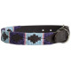 Pioneros Polo Dog Collar - Pale Blue/Purple/Pink Stripe