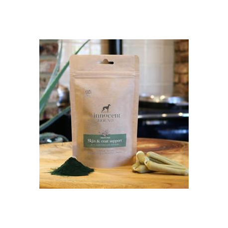 The Innocent Hound Skin & Coat Support Sausages with Aloe Vera and Spirulina