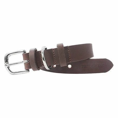 The British Bag Company - Premium Leather Dog Collar - Brown