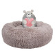 Dream Paws Anxiety Reducing Dog Bed with Plush Bear Toy - Brown