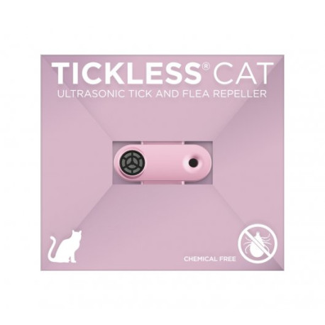 Tickless - Cat Ultrasonic Collar Tick Repeller - Rosegold