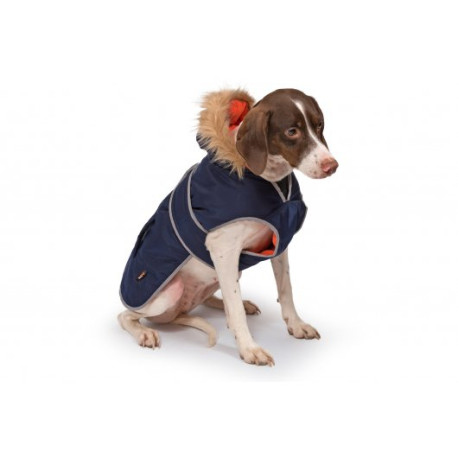 Ancol Muddy Paws - Parka Dog Coat - Navy