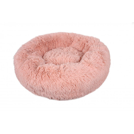 Dream Paws Anxiety Reducing Dog Bed with Plush Bear Toy - Pink