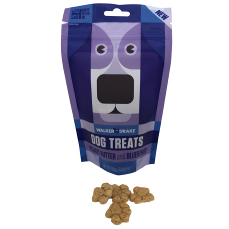 Walker & Drake Peanut Butter & Blueberry, 100g Dog Treats