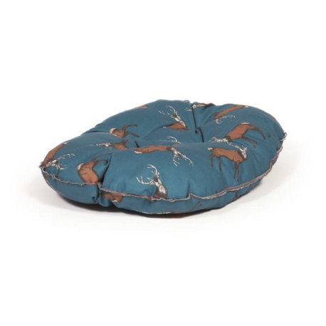 Danish Design - Woodland Stag Quilted Dog Mattress Bed - Blue