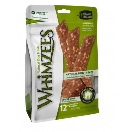 Whimzees - Veggie Strip Dental Dog Chews - Medium x14 Pack