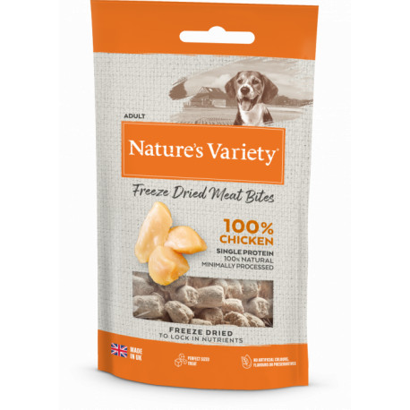 Nature's Variety - Freeze Dried Chicken Meat Bites Dog Treats - 20g