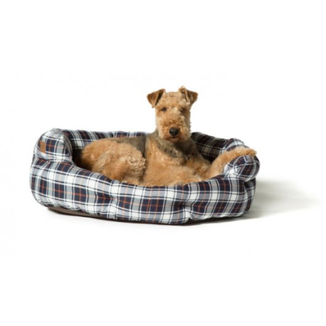 Danish Design - Lumberjack Deluxe Slumber Dog Bed - White/Navy