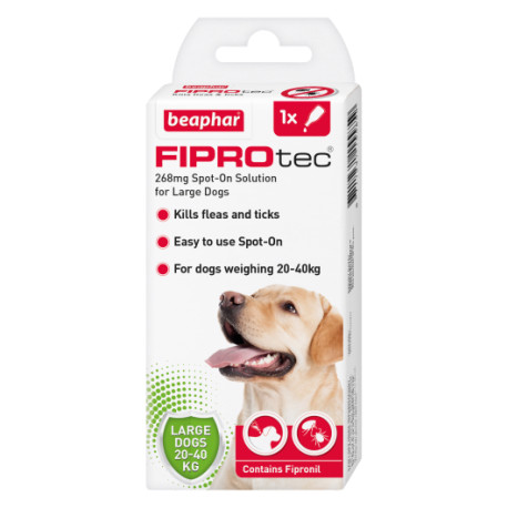 Beaphar Fiprotec - Spot-On Large Dog Pipette - Flea & Tick Treatment