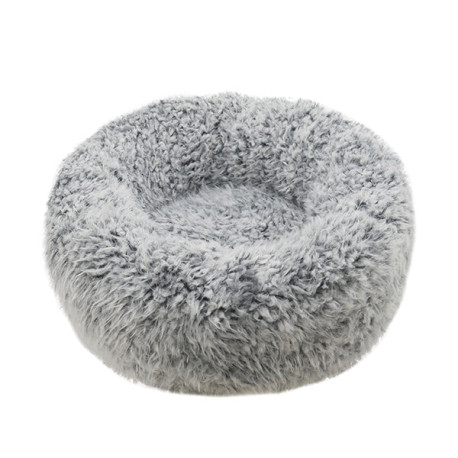 Rosewood - Silver Fluff Comfort Round Dog Bed