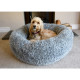 Rosewood - Silver Fluff Comfort Round Dog Bed