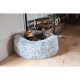 Rosewood - Silver Fluff Comfort Round Dog Bed