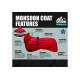 Ancol Muddy Paws - Extreme Monsoon Dog Coat - Red