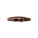 Ancol - Round Leather Dog Collar - Chestnut