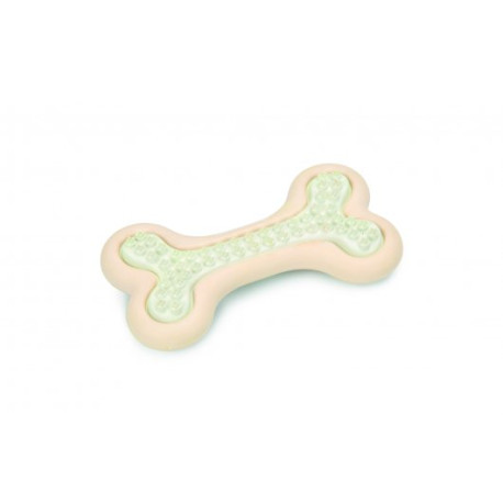 Beeztees - Puppy Rubber Dental Bone Toy - Pink