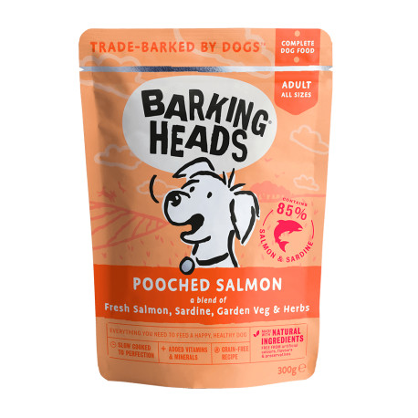 Barking Heads - Pooched Salmon Wet Dog Food - 10x300g