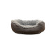 Rosewood - Grey Faux Suede Oval Dog Bed