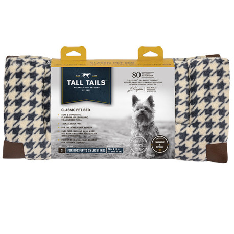 Rosewood - Fleece Top Houndstooth Dog Bed