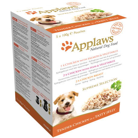 Applaws - Supreme Selection in Jelly Pouch Multipack Dog Food - (5 x 100g)