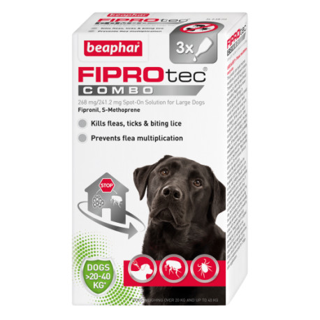 Beaphar Fiprotec - Combo Large Dog Pipette - Flea & Tick Treatment