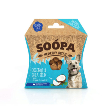 Soopa - Healthy Bites Dog Treats - Coconut & Chia Seed