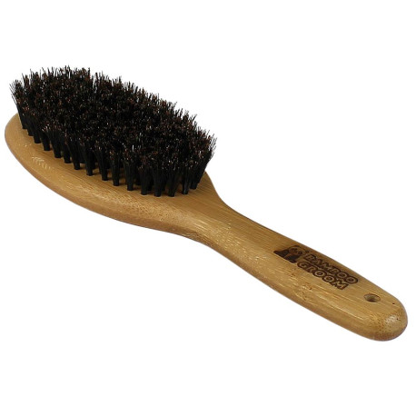 Bamboo Groom - Oval Bristle Dog Brush