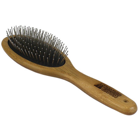 Bamboo Groom - Oval Pin Dog Brush