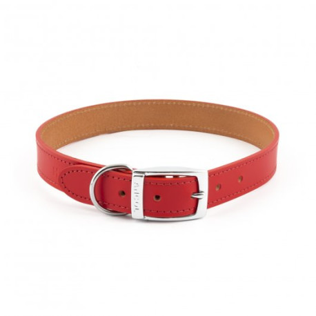 Ancol - Heritage Leather Dog Collar - Red