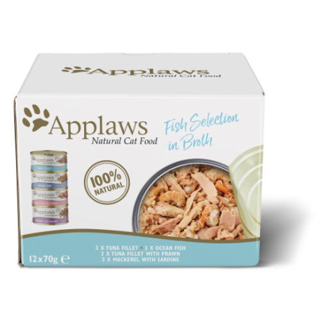 Applaws - Cat Food Tin Fish Selection Multi Pack 12x70g