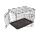 RAC - Metal Fold Flat Dog Crate With Plastic Tray