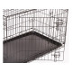 RAC - Metal Fold Flat Dog Crate With Plastic Tray