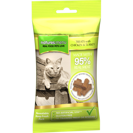 Natures Menu - Chicken & Turkey - Cat Treats 60g