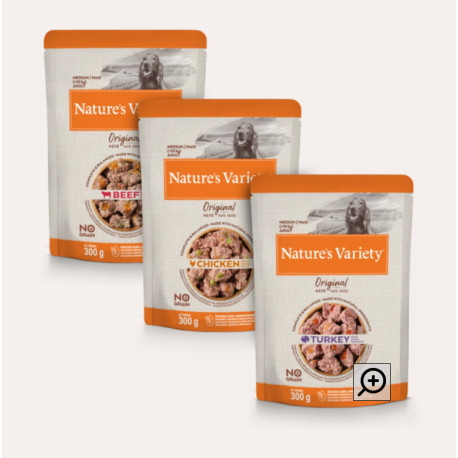 Nature's Variety - Original Pate Multipack - Adult Dog Food 8x300g