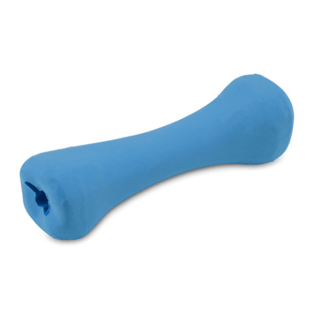 Beco Natural Rubber Bone Dog Toy, Blue, Medium