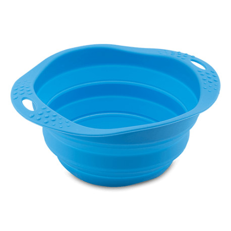 Beco Collapsible Travel Bowl, Blue, Small